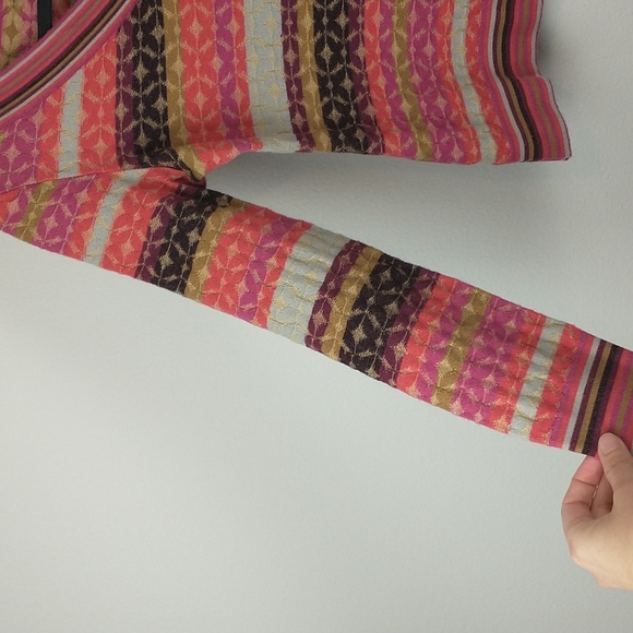 Missoni Womens Wool Blend Retro Striped Geometric V Neck Long Sleeve Sweater 40 - Picture 4 of 9